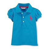 【アウトレット品】 ポロラルフローレン ビッグポニー 半袖ポロシャツ ブルー (女の子12～24か月用) 12M [並行輸入品]