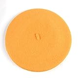 キッズ ベレー帽 100%ウール 選べる40色 (イエロー)