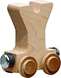 【米国正規商品・並行輸入】ネームトレイン 木製おもちゃ NameTrain Clear Finish Letter Cars - Y ★着色なしモデル