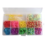 AteaMart ルームバンド 製作キット&クリップ (キット内容:350個Bandz+25個Clips+1個Hook+1個Y-編み台+綺麗な11色のバンド入り収納ケース)並行輸入品