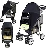 SUNNY SAIL UNIVERSAL HAUCK SHOPPER BUGGY PRAM STROLLER shade parasol substitute Sun & Wind shield by