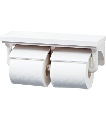 Amazon | LIXIL(リクシル) INAX 棚付2連紙巻器 ホワイト CF-AA64KU/WA 