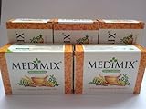 美白 シミ ニキビ 対策！MEDIMIX ソープ　メディミックス アーユルヴェーダ石鹸、サンダルウッド 【5個セット】並行輸入品