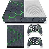 green grid vinyl decal skin stickers cover for xbox one s