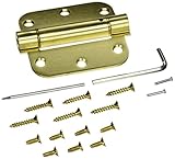 Deltana DSH35R54 Single Action Steel 3 1/2-Inch x 3 1/2-Inch x 5/8-Inch Spring Hinge [並行輸入品]