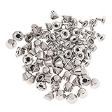 SODIAL(R)50 x リベット　ブロンズ　アイアンネイル　シルバー　ジュエリー