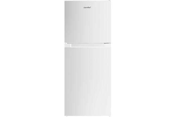 COMFEE' 冷蔵庫 132L 幅47cm 大容量 急冷モード 耐熱天板 省エネ コンパクト スリム 小型 右開き 2ドア 一人暮らし RCT128WH1JP(E) 2025モデル ホワイト
