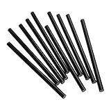 10本入り 汎用 ホットグルースティック接着用 補修 飾り DIY 工具用品 ホットスティック 100wグルーガン用 ブラック 11x200mm