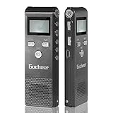 ゴシェール(Gocheer）ボイスレコーダー 小型 高音質 ICレコーダー 8GB 長時間録音機 USB充電 MP3プレーヤー 【二年間メンテナンス保証】