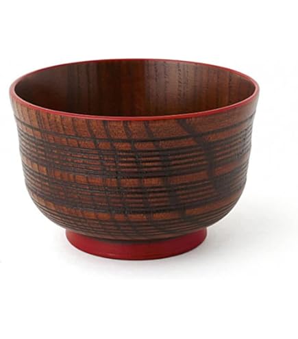 汁椀 荒挽き 古代朱/黒 漆塗り・木製 (製造中止) 漆器の井助 J- 汁椀 荒挽き 古代朱/黒 漆塗り・木製 (製造中止) 漆器の井助 J-