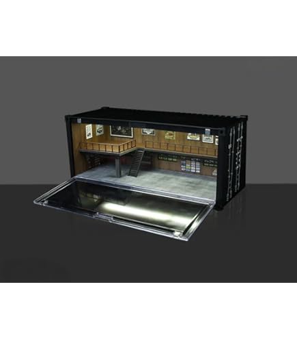 Amazon.co.jp: MoreArt 1/64【日本の商業ビル】 ジオラマ 駐車場 付き