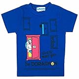 ドラえもん タケコプター どこでもドア 半袖Tシャツ 子供用 コスパモデル fo-ht06 100 どこでもドア/青