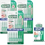 GUM(ガム) 曲がる ソフトピック 歯間ブラシ やわらか ゴムタイプ ケース付き (サイズ:SSS~S 細いタイプ) 40本入×3個パック+おまけ付き【Amazon.co.jp限定品】