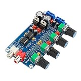 アンプNE5532プリアンププリアンプボリュームトーンコントロール完成ボード 高音域中低音EQ DIYデュアルAC12V-18V