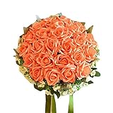 結婚式の写真のブーケウェディングブライダルブーケ造花、シャンパン 結婚式の花嫁のブーケ 人工花束
