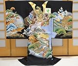 お宮参り着物 男の子 初着 産着　om-m-399 【家紋入れ（五ツ紋）無料，お守りフードセット，贈答用化粧箱，きもの保存用たとう紙 プレゼント！】