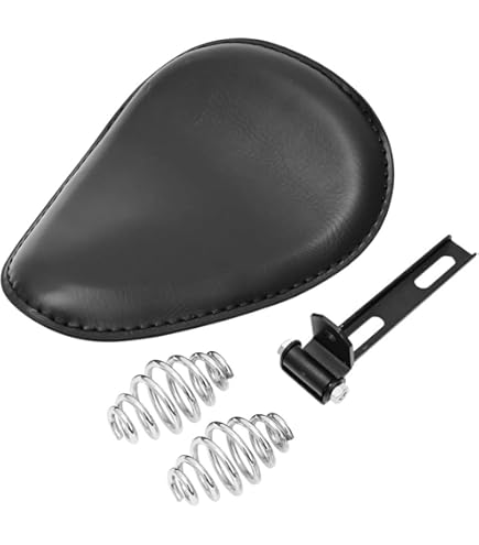 Amazon | バイクシート ソロシート 衝撃吸収 合革 スプリング