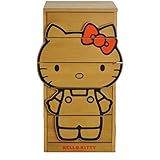 アルファタカバ サンリオ家具 ダイカットチェストハローキティ突板木目タイプ(大タイプ立つタイプ)