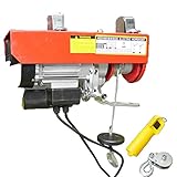 電動ホイスト 電動ウインチ 600kg 吊り上げ 吊り下げ クレーン 家庭用 100V リモコン付