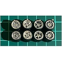 Amazon | 1/64 カスタム ホイール 4台分 シルバーメッキ仕様