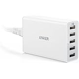 Anker PowerPort 5 (40W 5ポート USB急速充電器) 【PSE認証済 / PowerIQ搭載】iPhone、iPad、Android各種対応(ホワイト)