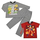 ドラゴンボール超(スーパー)パジャマ 2TOPS 天竺スウェット パジャマ キッズ 男の子 ボーイズ 【YP】fo-2top01 110cm グレー