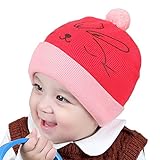 MIOIM ベビー ニット帽 赤ちゃん アニマル ウサギ ニットキャップ 可愛い 幼児 子供帽子 男の子 女の子 ビーニー 3-18ヶ月