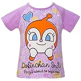 【本体綿100％】2017年 夏物 アンパンマンガール 天竺 ドキンちゃん柄 Ｔシャツ Anpanman Girl パープル◇80cm