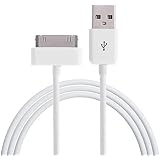 オーディオファン データ通信・充電OK！ 30ピンDOCKケーブル iPhone4/4S/3GS/iPad/iPod対応 1m ホワイト 1本