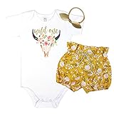 Olive Loves Apple SHORTS ベビー・ガールズ US サイズ: 6-12 Short Sleeve カラー: イエロー
