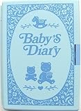 育児用スタンプを使って楽しく付けられるベビーズダイアリー (ブルー)
