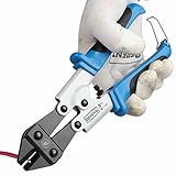 KISENG 圧着ペンチ 圧着プライヤー 端子圧着工具 8Inch ケーブルカッター 電気ワイヤープライヤー切断ストリッパー