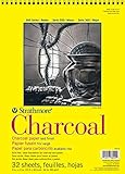 Pro-Art 330900 Strathmore Charcoal Paper Pad 9''X12''-64lb White 32 Sheets