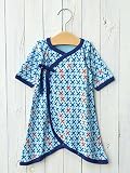 ampersand(アンパサンド) ベビー コンビ 肌着 赤ちゃん 男の子 女の子 新生児 50～60㎝ サックス 飛行機