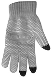 Boss Tech Products Gray Knit Non-Skid Touchscreen Gloves for Cell Phones/Smartphones/Tablets/ATM Mac