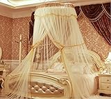 Elegent Round Hoop Bed Canopy Netting Mosquito Net for all Size Bed Netting Fit Crib, Twin, Full, Qu