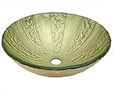 MR Direct 623 Gold Foil Glass Vessel Bathroom Sink [並行輸入品]