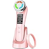 美顔器 ems イオン美顔器 【2023新型スタンド充電式・タッチ操作】1台10役 3種類LED光エステ 超音波美顔器 温熱ケアEMS微電流 イオン導入 イオン導出 5つモード3段階レベル 超音波振動 毛穴 V顔 USB充電式 自宅用美顔器 多機能美