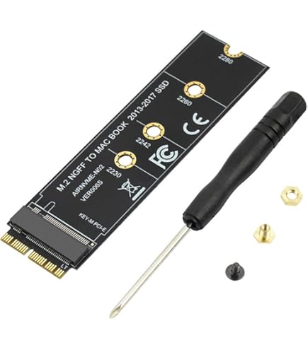 Amazon | MacBook Air Pro用M.2 NVME SSD変換アダプターカード Retina