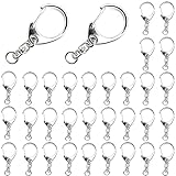 クラフトパーツ屋 キーホルダー 金具 パーツ 大 シルバー 30個