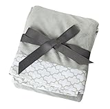 Oliver B Minky Stroller Blanket - Dove Grey by Oliver B