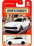 Matchbox ポルシェカイエンターボ1:64スケール ダイキャスト車両、ホワイト、27/100