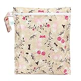 Bumkins Zippered Wet Bag, Flutter Floral by Bumkins