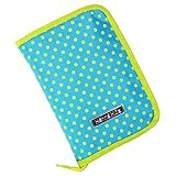 ハンナフラ(Hanna Hula) 母子手帳ケース(マルチケース) Mサイズ プチドットターコイズ