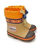 [オシュコシュ] OSHKOSH ベビー長靴 WB154R レインシューズ 防寒 ゴム長 雪国寒冷地仕様 ブラウン 15.0cm