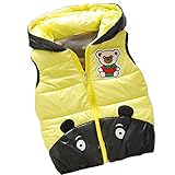 （ガオルイ）Gaorui　キッズベスト　ガールズ　ボーイズ　パーカー　厚手ベスト　キッズファッション　クマの図案　可愛いデザイン　軽くて暖かい　レッド　ブルー　ローズ　黄色い　グリーン　L/XL/2X