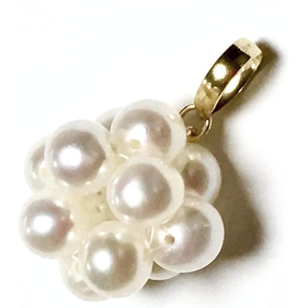 Amazon | [Rta varuna] 【Rvaru】 K18 淡水真珠 トップ (M