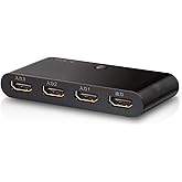 エレコム HDMI切替器 自動切替機能 【PS3/PS4/Nintendo Switch動作確認済み】 3入力1出力 2K(1080p) HDMIケーブル付属(1m) DH-SW31BK/E