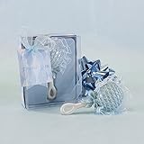 Lunaura Baby Keepsake - Set of 12 "Boy" Baby Rattle With Thank You Card Favors - Blue by Lunaura [並行