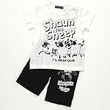 リトルベアークラブ Little Bear Club LBC ひつじのショーン パジャマ 半袖・半ズボン ホワイト (110cm)